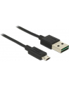 Delock kabel USB 2.0 micro AM-BM Dual Easy-USB 2m black - nr 29