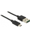 Delock kabel USB 2.0 micro AM-BM Dual Easy-USB 2m black - nr 32