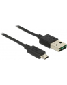 Delock kabel USB 2.0 micro AM-BM Dual Easy-USB 2m black - nr 34