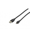 ASSMANN Kabel  USB 2.0 HighSpeed''Canon''Typ USB A/miniUSB B (5pin) M/M czarny 3 - nr 14