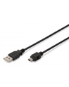 ASSMANN Kabel  USB 2.0 HighSpeed''Canon''Typ USB A/miniUSB B (5pin) M/M czarny 3 - nr 1