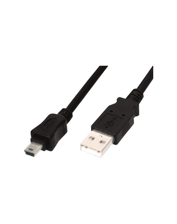 ASSMANN Kabel  USB 2.0 HighSpeed''Canon''Typ USB A/miniUSB B (5pin) M/M czarny 3 główny