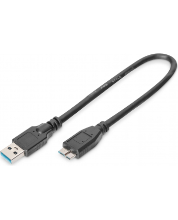 ASSMANN Kabel połączeniowy USB 3.0 SuperSpeed Typ USB A/microUSB B M/M 0,25m