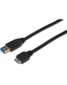 ASSMANN Kabel połączeniowy USB 3.0 SuperSpeed Typ USB A/microUSB B M/M 0,25m - nr 9
