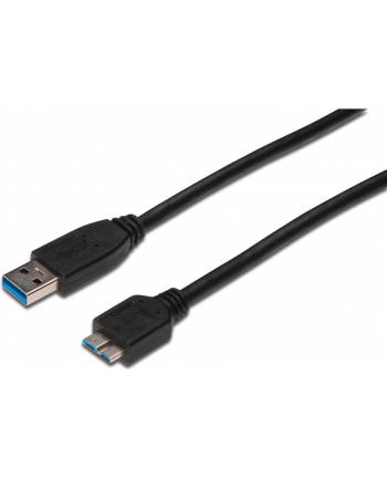 ASSMANN Kabel połączeniowy USB 3.0 SuperSpeed Typ USB A/microUSB B M/M 0,25m