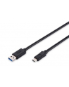 ASSMANN Kabel połączeniowy USB 3.0 SuperSpeed Typ USB A/USB C M/M czarny 1m - nr 14