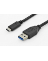 ASSMANN Kabel połączeniowy USB 3.0 SuperSpeed Typ USB A/USB C M/M czarny 1m - nr 5