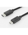 ASSMANN Kabel połączeniowy USB2.0 HighSpeed Typ USB C/microUSB B M/M czarny 1,8m - nr 14
