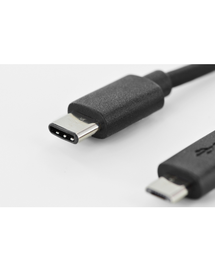ASSMANN Kabel połączeniowy USB2.0 HighSpeed Typ USB C/microUSB B M/M czarny 1,8m główny