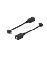 ASSMANN Kabel adapter USB2.0 HighSpeed OTG Typ microUSB B kątowy/USB A M/Ż 0,15m - nr 10