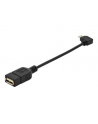 ASSMANN Kabel adapter USB2.0 HighSpeed OTG Typ microUSB B kątowy/USB A M/Ż 0,15m - nr 17