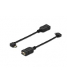 ASSMANN Kabel adapter USB2.0 HighSpeed OTG Typ microUSB B kątowy/USB A M/Ż 0,15m - nr 18