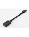 ASSMANN Kabel adapter USB 3.0 SuperSpeed OTG Typ USB C/USB A M/Ż czarny 0,15m - nr 12