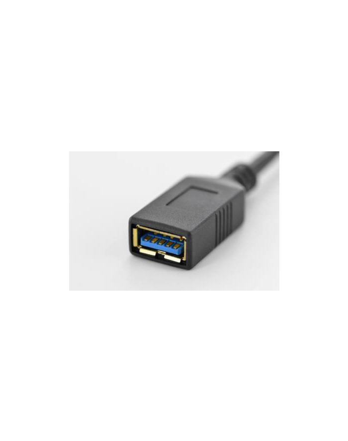 ASSMANN Kabel adapter USB 3.0 SuperSpeed OTG Typ USB C/USB A M/Ż czarny 0,15m główny