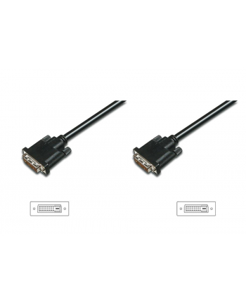 ASSMANN Kabel połączeniowy DVI-D DualLink Typ DVI-D (24+1)/DVI-D (24+1) M/M 0,5m