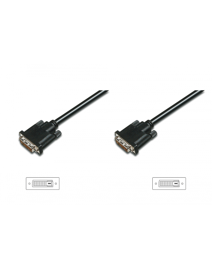 ASSMANN Kabel połączeniowy DVI-D DualLink Typ DVI-D (24+1)/DVI-D (24+1) M/M 0,5m główny