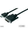 ASSMANN Kabel adapter HDMI 1.3 Standard Typ HDMI A/DVI-D (18+1) M/M czarny 5m - nr 10