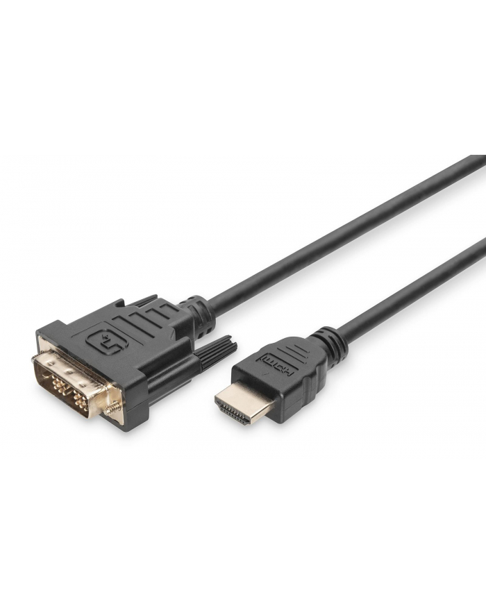 ASSMANN Kabel adapter HDMI 1.3 Standard Typ HDMI A/DVI-D (18+1) M/M czarny 5m główny