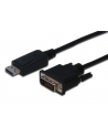ASSMANN Kabel Displayport 1.1a z zatrzaskiem Typ DP/DVI-D (24+1) M/M czarny 5m - nr 11