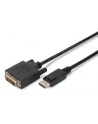 ASSMANN Kabel Displayport 1.1a z zatrzaskiem Typ DP/DVI-D (24+1) M/M czarny 5m - nr 1