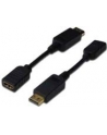 ASSMANN Kabel adapter Displayport1.1a z zatrzaskiem Typ DP/HDMIAM/Żczarny 0,15m - nr 14