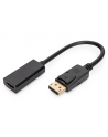 ASSMANN Kabel adapter Displayport1.1a z zatrzaskiem Typ DP/HDMIAM/Żczarny 0,15m - nr 22