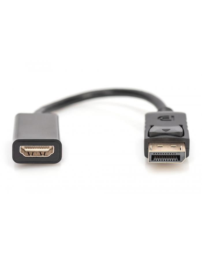 ASSMANN Kabel adapter Displayport1.1a z zatrzaskiem Typ DP/HDMIAM/Żczarny 0,15m główny
