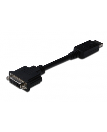 ASSMANN Kabel adapter DP. 1.1a z zatrzaskiem Typ DP/DVI-I(24+5) M/Ż czarny 0,15m