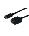 ASSMANN Kabel adapter Displayport1.1a z zatrzaskiem TypDP/DSUB15M/Ż czarny 0,15m - nr 19