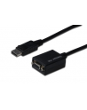 ASSMANN Kabel adapter Displayport1.1a z zatrzaskiem TypDP/DSUB15M/Ż czarny 0,15m - nr 1