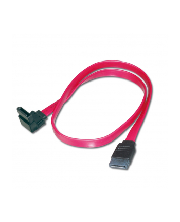 ASSMANN Kabel Serial ATA Typ SATA (7pin) kątowy/SATA (7pin) Ż/Ż czerwony 0,5m