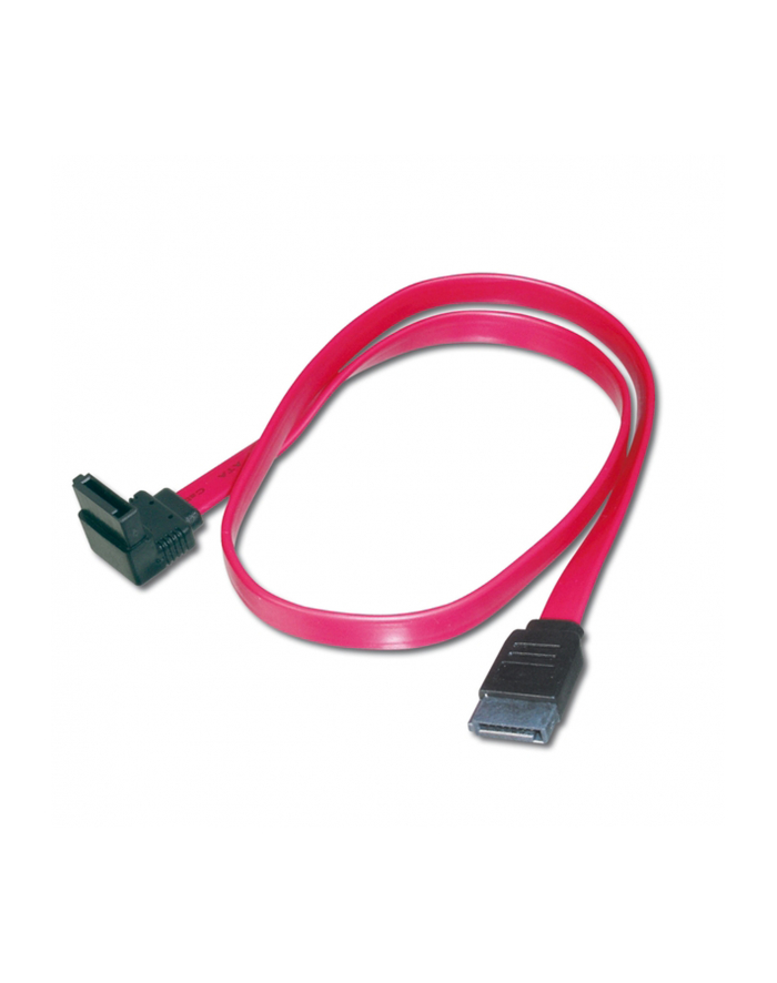 ASSMANN Kabel Serial ATA Typ SATA (7pin) kątowy/SATA (7pin) Ż/Ż czerwony 0,5m główny
