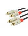 EDNET Kabel połączeniowy Audio Cinch Stereo Typ 2 x RCA/2 x RCA M/M czarny 1,5m - nr 1