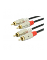 EDNET Kabel połączeniowy Audio Cinch Stereo Typ 2 x RCA/2 x RCA M/M czarny 1,5m - nr 7