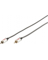 EDNET Kabel połączeniowy Audio Cinch Mono Typ RCA/RCA M/M szary 2,5m - nr 15