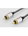 EDNET Kabel połączeniowy Audio Cinch Mono Typ RCA/RCA M/M szary 2,5m - nr 1