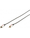 EDNET Kabel połączeniowy Audio Cinch Mono Typ RCA/RCA M/M szary 10,0m - nr 8