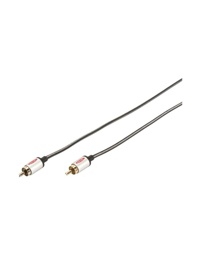 EDNET Kabel połączeniowy Audio Cinch Mono Typ RCA/RCA M/M szary 10,0m główny
