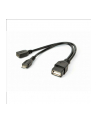 Gembird kabel USB 2.0 OTG AF -> USB micro BM + USB micro BF (zasilanie) - nr 11