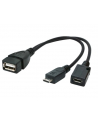 Gembird kabel USB 2.0 OTG AF -> USB micro BM + USB micro BF (zasilanie) - nr 3