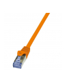 LOGILINK Patchcord Cat.6A 10G S/FTP PIMF PrimeLine 0,5m pomarańczowy - nr 2