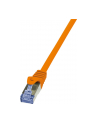 LOGILINK Patchcord Cat.6A 10G S/FTP PIMF PrimeLine 0,5m pomarańczowy - nr 5