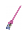 LOGILINK Patchcord Cat.6A 10G S/FTP PIMF PrimeLine 1m różowy - nr 4