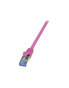 LOGILINK Patchcord Cat.6A 10G S/FTP PIMF PrimeLine 1m różowy - nr 5