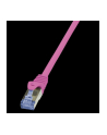 LOGILINK Patchcord Cat.6A 10G S/FTP PIMF PrimeLine 3m różowy - nr 2