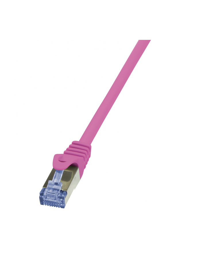 LOGILINK Patchcord Cat.6A 10G S/FTP PIMF PrimeLine 10m różowy główny