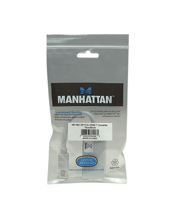 Manhattan Adapter Mini DisplayPort na HDMI M/F 17cm biały