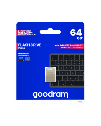 Goodram Flashdrive Point 64GB USB 3.0 srebrny