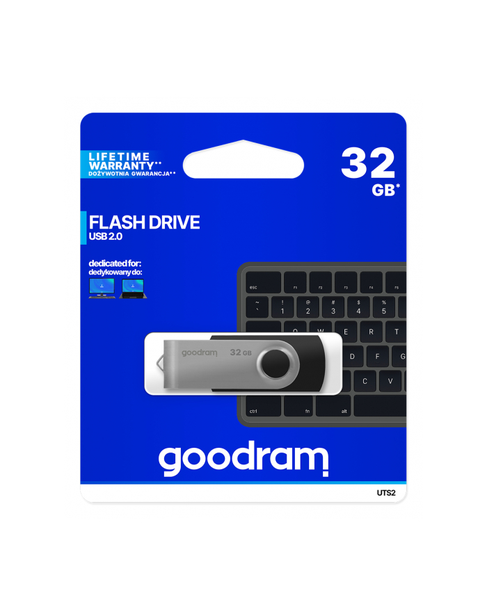 Goodram Flashdrive Twister 32GB USB 2.0 czarny główny