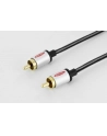 EDNET Kabel połączeniowy Audio Cinch Mono Typ RCA/RCA M/M szary 2,5m - nr 6